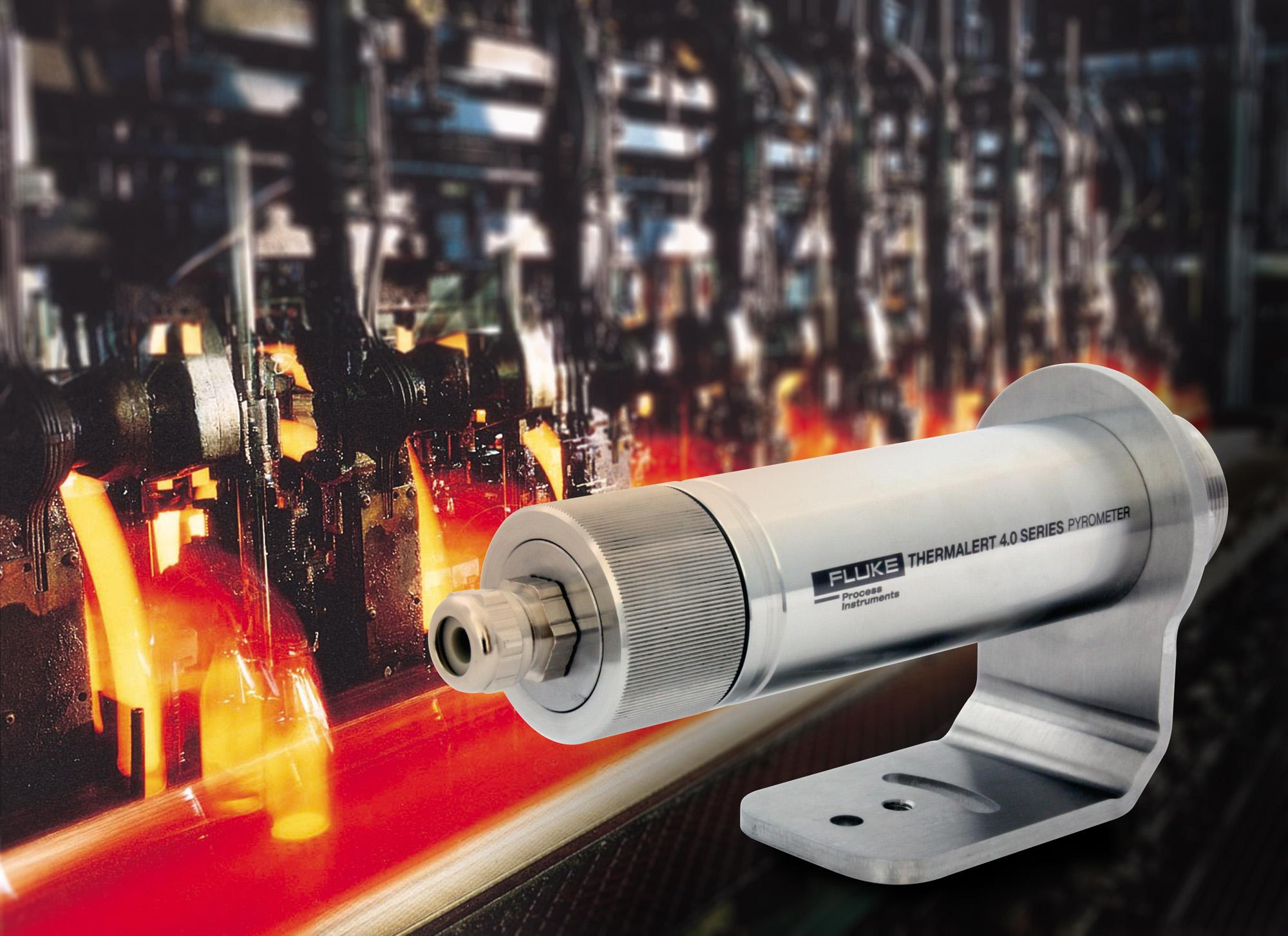 Einsatz der Pyrometerserie Thermalert 4.0 in der Glasindustrie