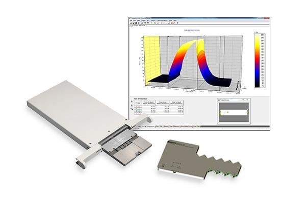 Glass furnace temperature profiling system