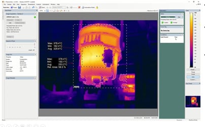 Monitoring a hot spots within the ladle